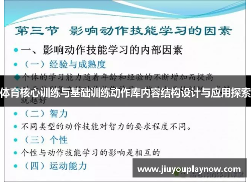 体育核心训练与基础训练动作库内容结构设计与应用探索